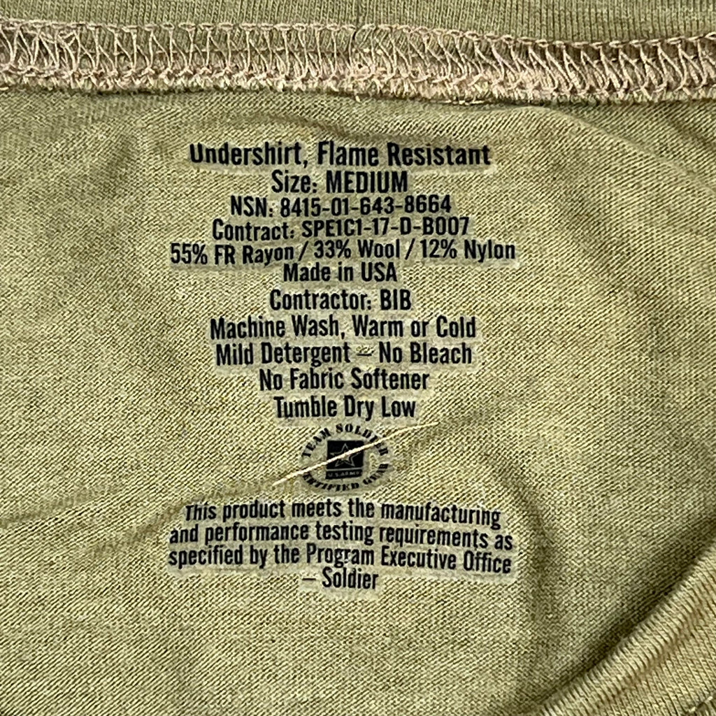 ODYSSEY DCS Special Flame Resistant Undershirt Men's Sz M Coyote 8415016438664