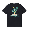 Hawaiian Tee For Men Surf Check By Loindaflow Tee Crew Neck 100% Cotton - BLACK By Laihha Organna