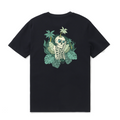 Hawaiian Tee For Men Mind Surfing By Loindaflow Tee Crew Neck 100% Cotton - BLACK By Laihha Organna