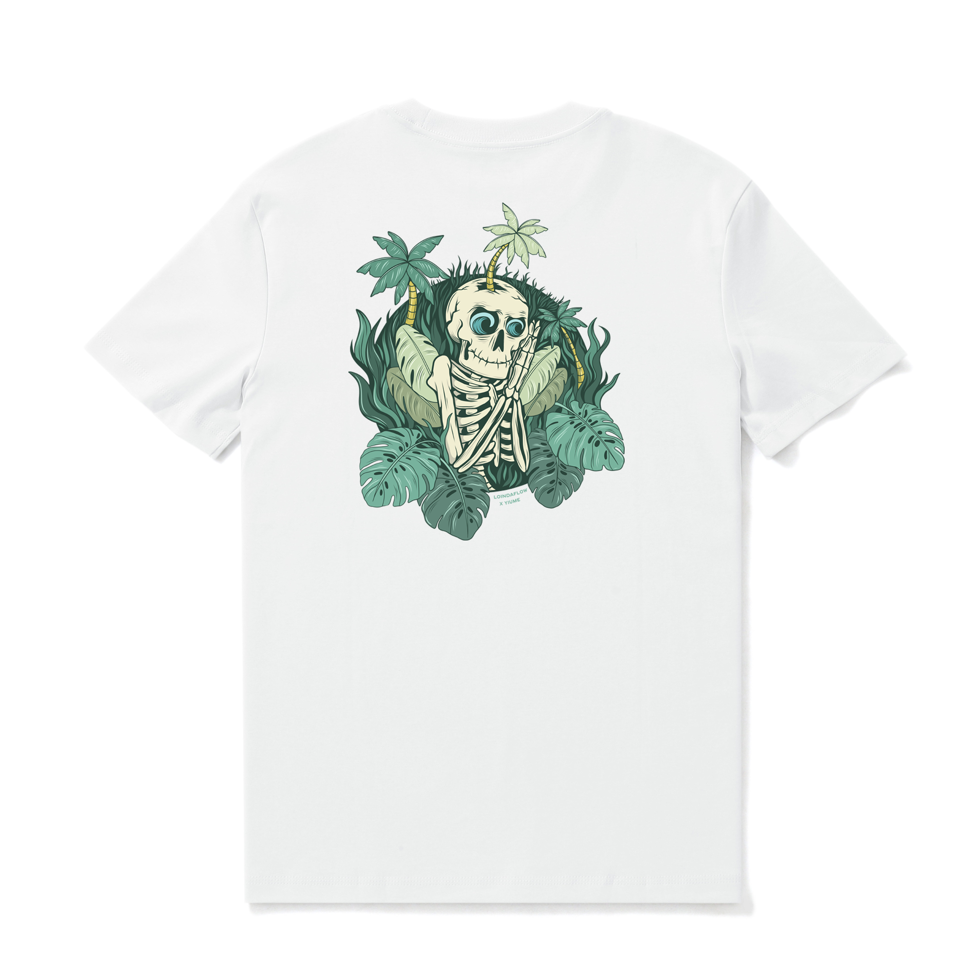 Hawaiian Tee For Men Mind Surfing By Loindaflow Tee Crew Neck 100% Cotton - WHITE By Laihha Organna