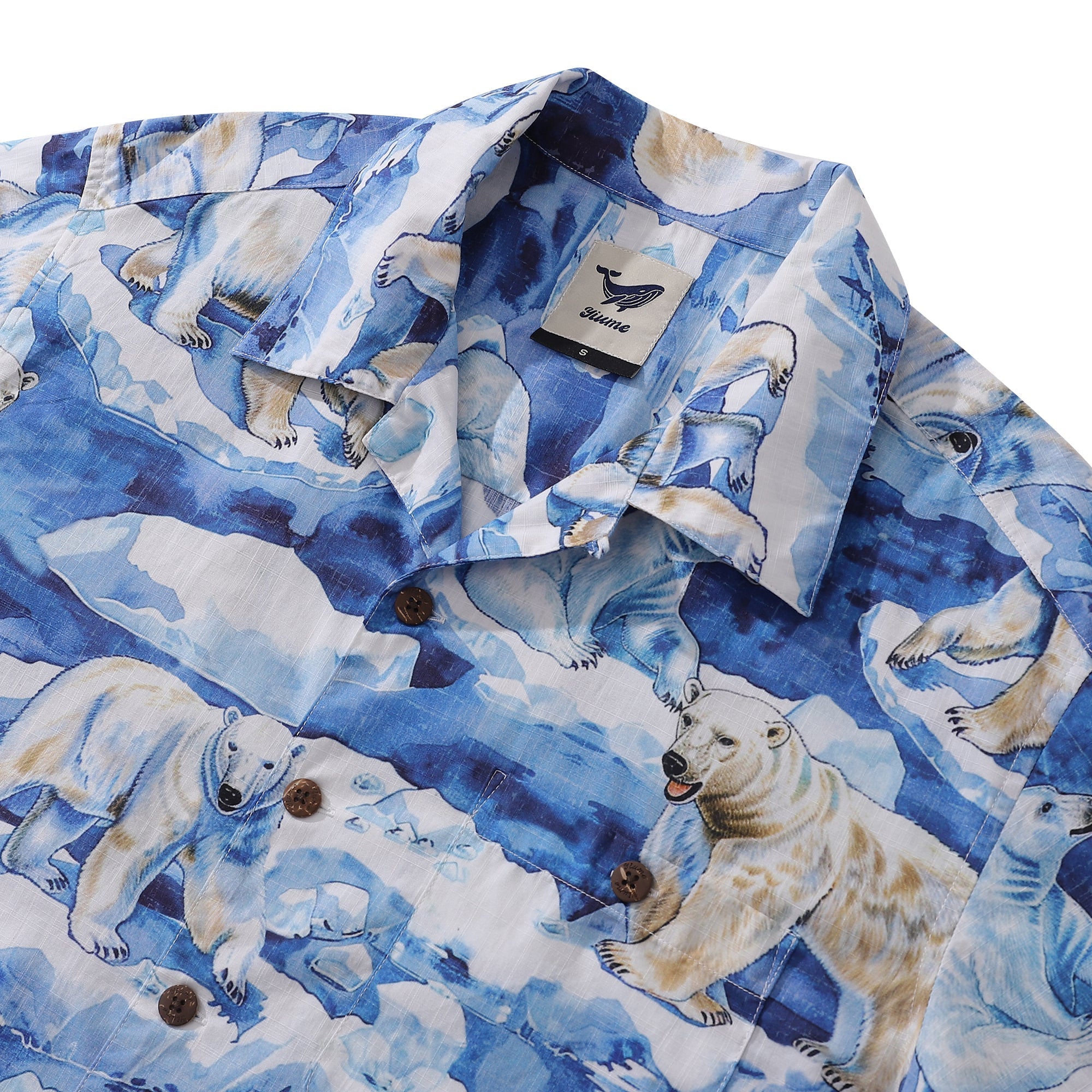 Hawaiian Shirt For Men Melting Away Print Shirt Camp Collar 100% Cotton By Sun
