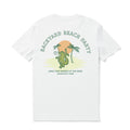 Hawaiian Tee For Men Backyard Beach Party By Loindaflow Tee Crew Neck 100% Cotton - WHITE By Laihha Organna