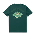 Hawaiian Tee For Men Takin It Slow By Loindaflow Tee Crew Neck 100% Cotton - DARK GREEN By Laihha Organna