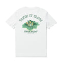 Hawaiian Tee For Men Takin It Slow By Loindaflow Tee Crew Neck 100% Cotton - WHITE By Laihha Organna