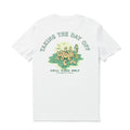 Hawaiian Tee For Men Taking the day off By Loindaflow Tee Crew Neck 100% Cotton - WHITE By Laihha Organna