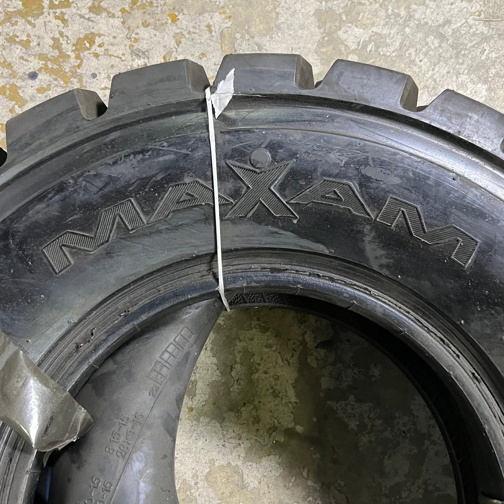MAXAM Industrial & Forklift Tire Dot 0823 Sz 8.25-15 N.H.S Black MS801