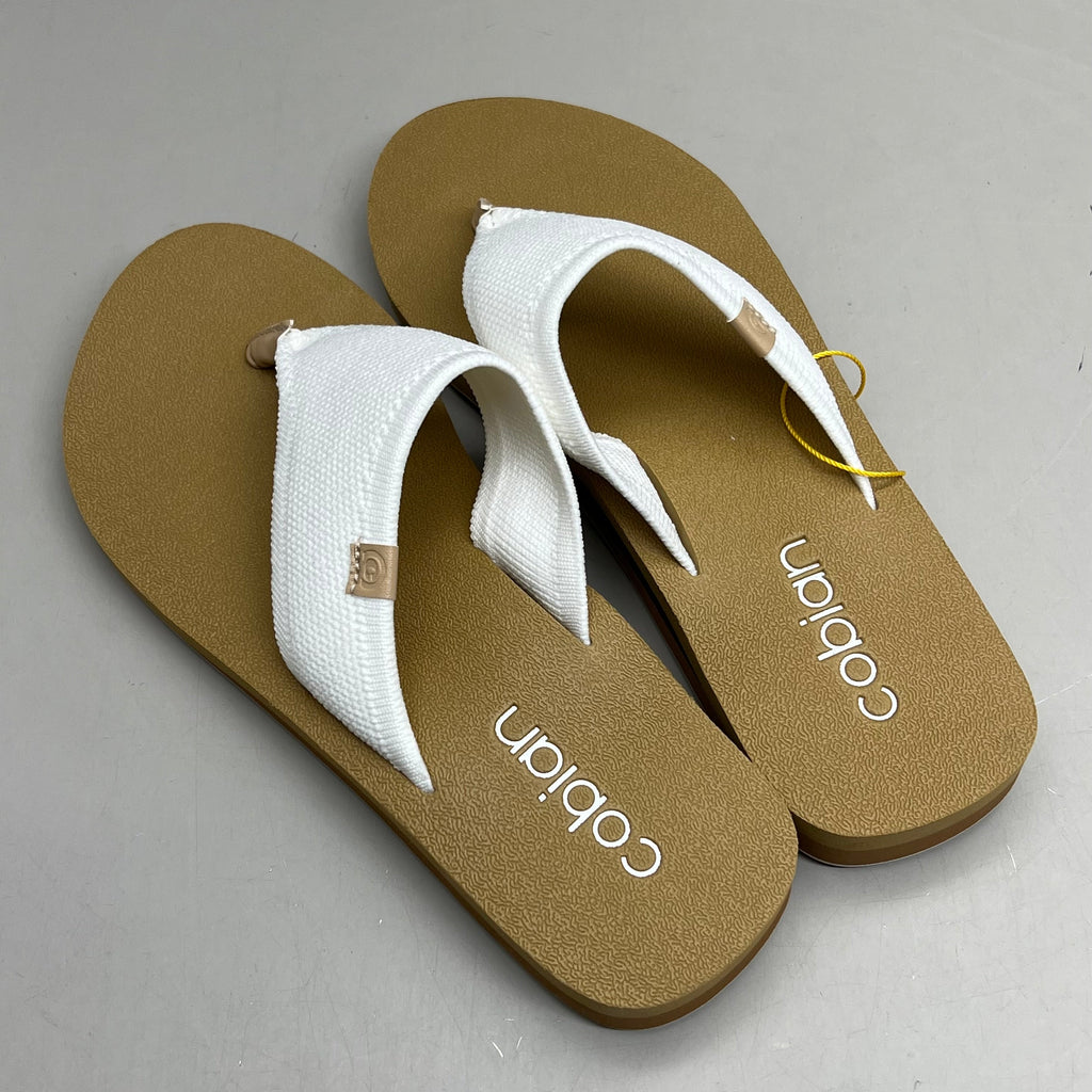 COBIAN Bermuda Bounce Mesh Strap Women's Sz 8 EU 38.5 Cream BEB24-110-8