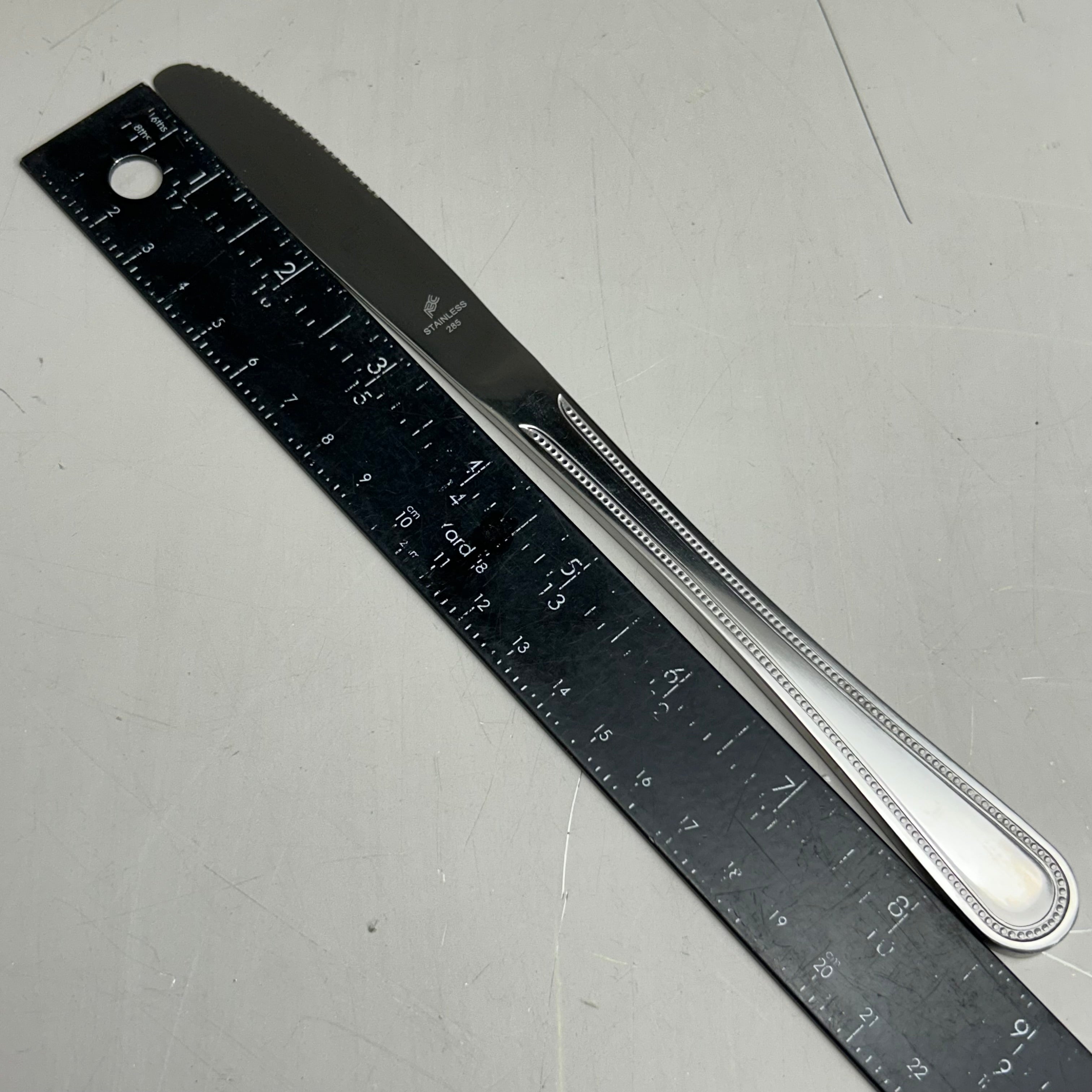 ABC (12 Pack) Stainless Steel Kyle Dinner Stamped Knives 8.5" KYLE-08 (New Other- Distressed Packaging)