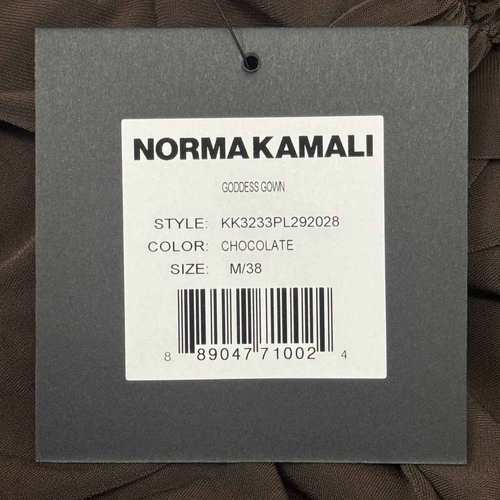 NORMA KAMALI Goddess Dress Unlined Women's Sz M/38 Chocolate KK3233PL292028