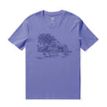 Hawaiian Tee For Men Sunrise Serenade Tee Crew Neck 100% Cotton By Sherry