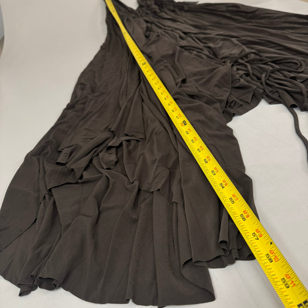 NORMA KAMALI Goddess Dress Unlined Women's Sz XL/42 Chocolate KK3233PL292028