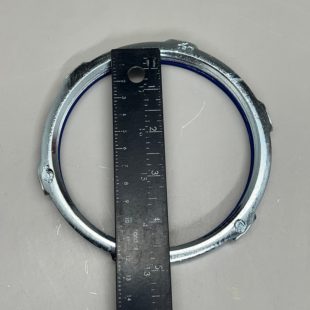 EATON Conduit Sealing Locknut "Liquid Tight" Malleable Iron Zinc Plated 4" SL10