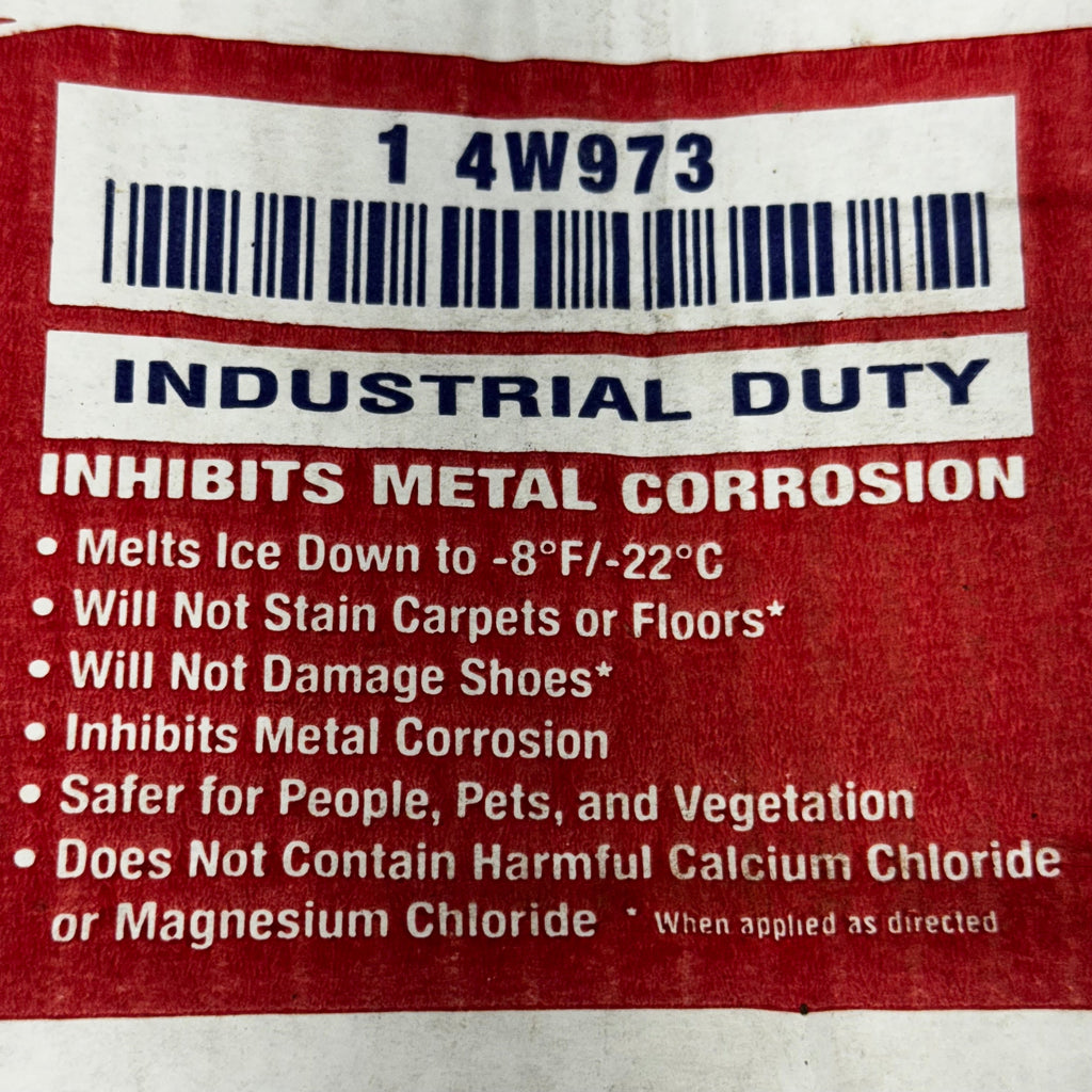 ICE MELTER Carton Ice Melt, Granular -8 Degrees F, Blue 50 Lbs Blue 4W973 (New Other, Distressed Box)