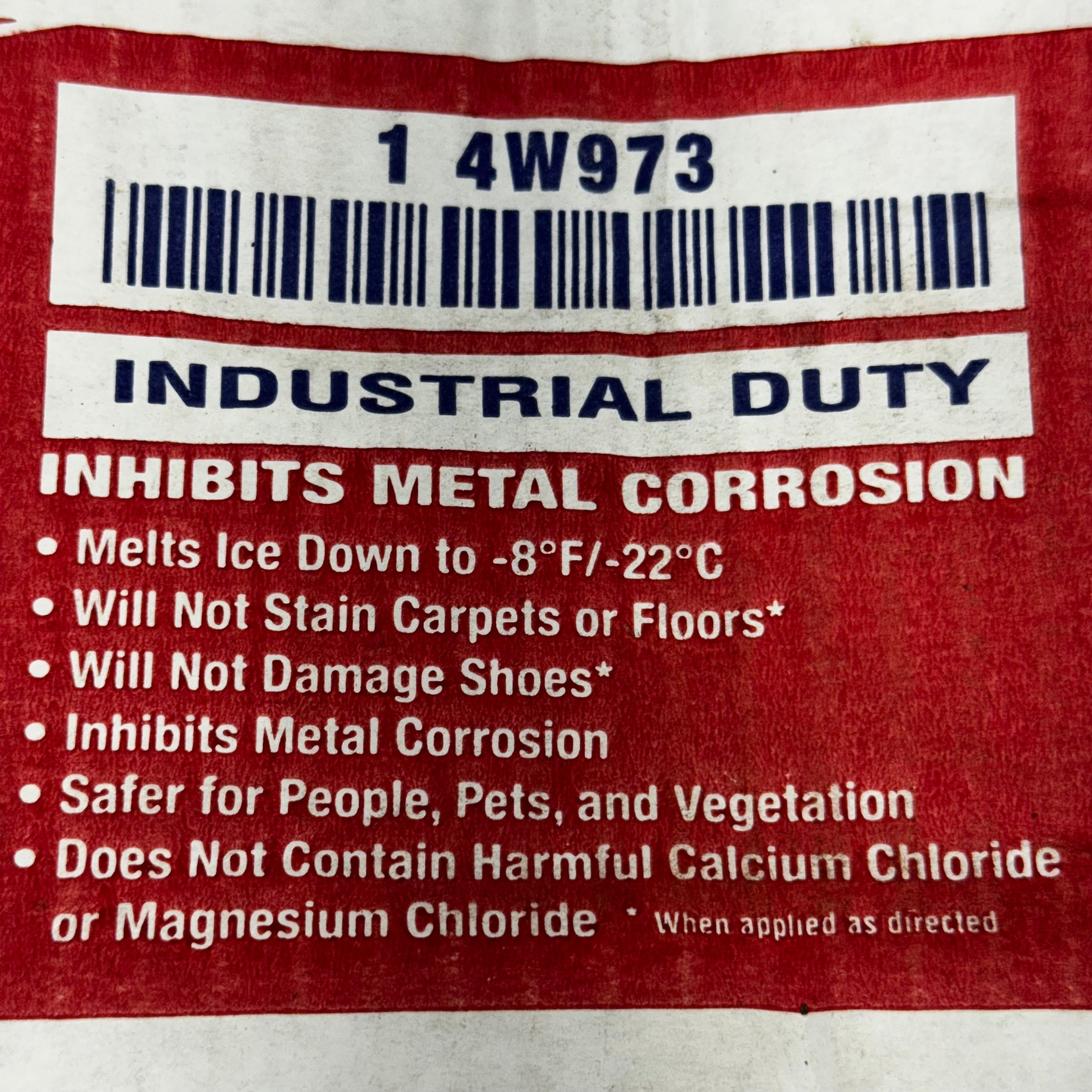 ICE MELTER Carton Ice Melt, Granular -8 Degrees F, Blue 50 Lbs Blue 4W973 (New Other, Distressed Box)