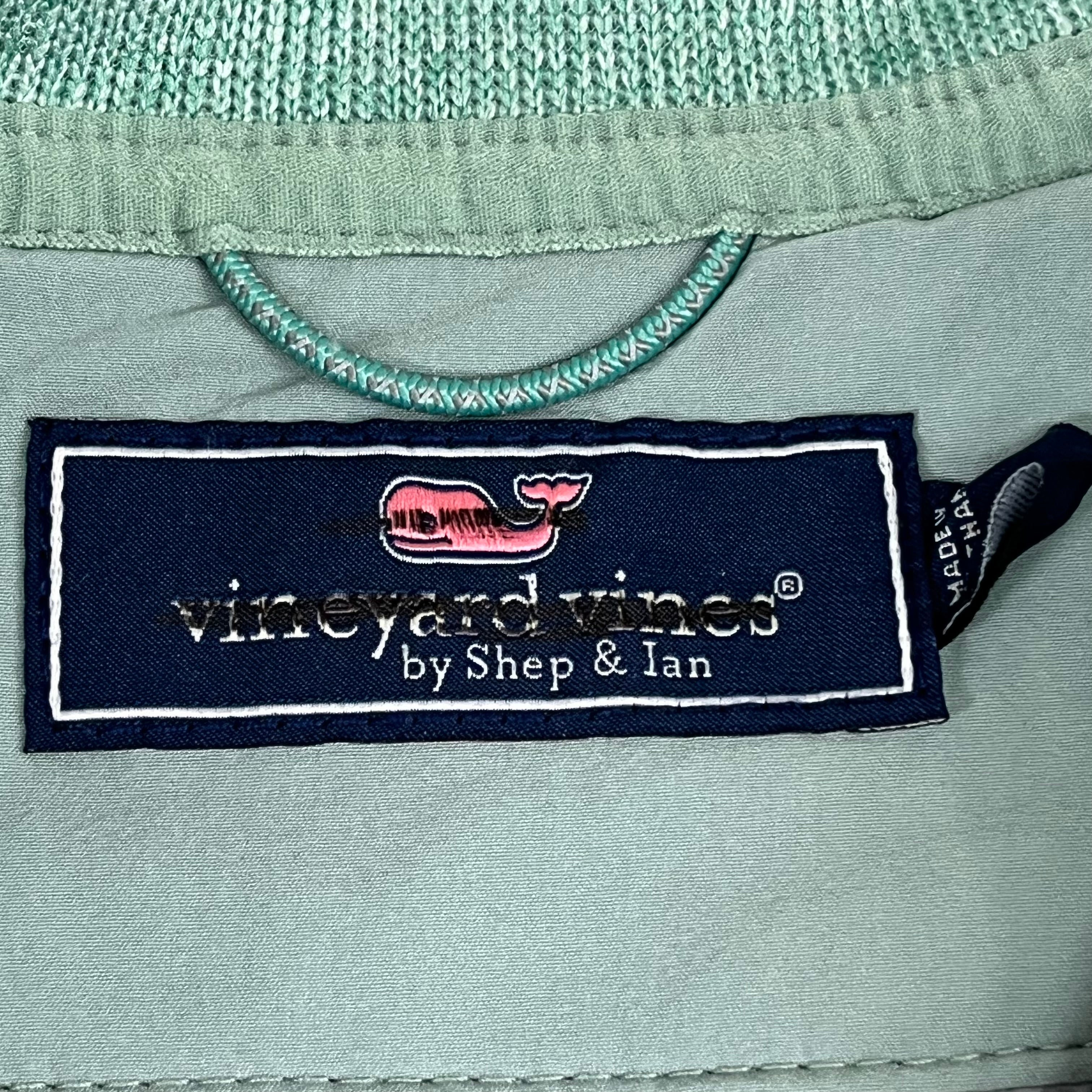 VINEYARD VINES Martha's Vineyard Men's Teal Green Half Zip Pullover Sz-S