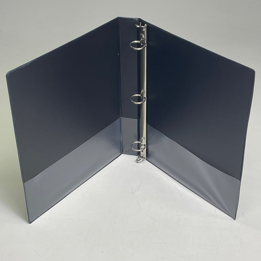 AVERY (12-PACK) Economy Binders 1" Round 3 Ring 11"x 8.5" Non-View Blue 03300