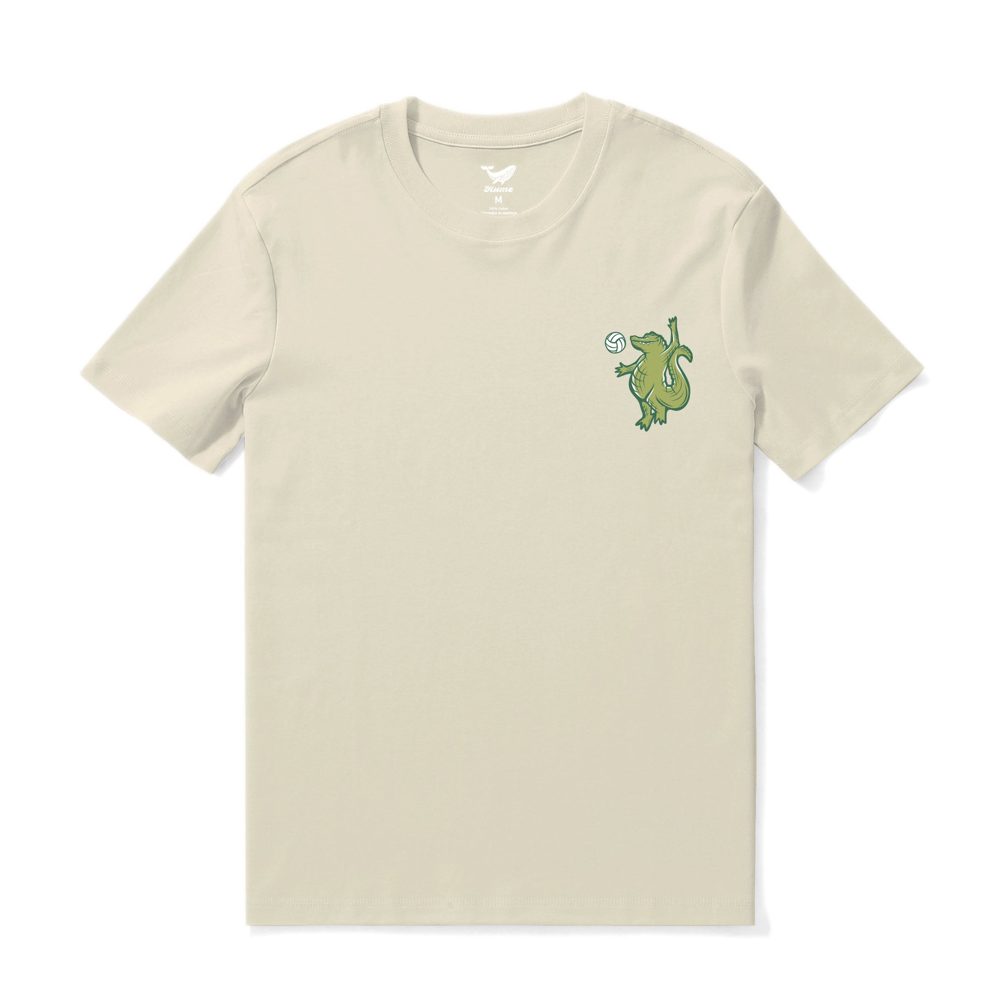 Hawaiian Tee For Men Backyard Beach Party By Loindaflow Tee Crew Neck 100% Cotton - BEIGE By Laihha Organna