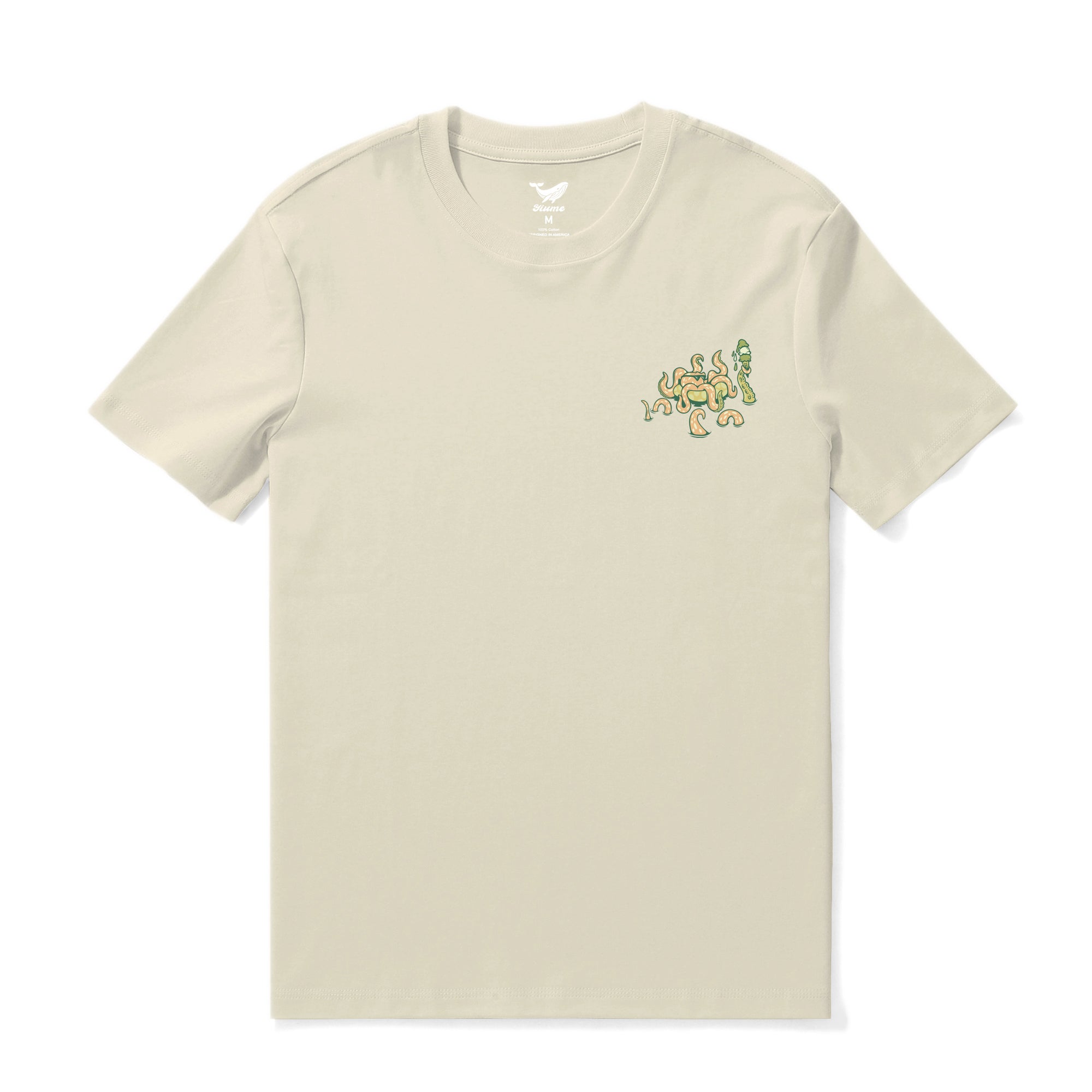 Hawaiian Tee For Men Taking the day off By Loindaflow Tee Crew Neck 100% Cotton - BEIGE By Laihha Organna