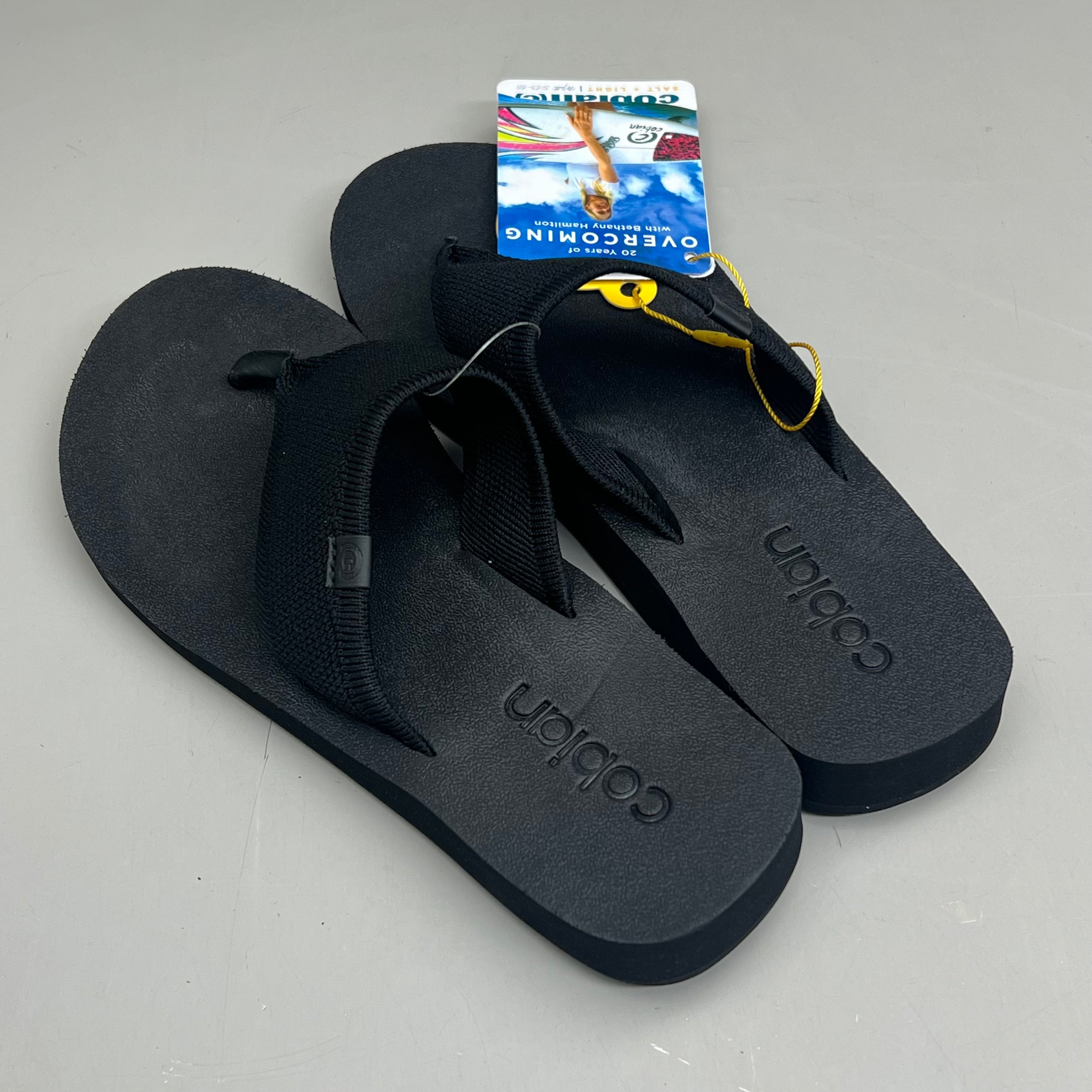 COBIAN Bermuda Bounce Sporty Style EVA Outsole Women's Sz 6 Black BEB24-001-06