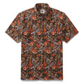 Men's Hawaiian Shirt The Playful Leopard Print Cotton Button-down Short Sleeve Aloha Shirt By Yakima