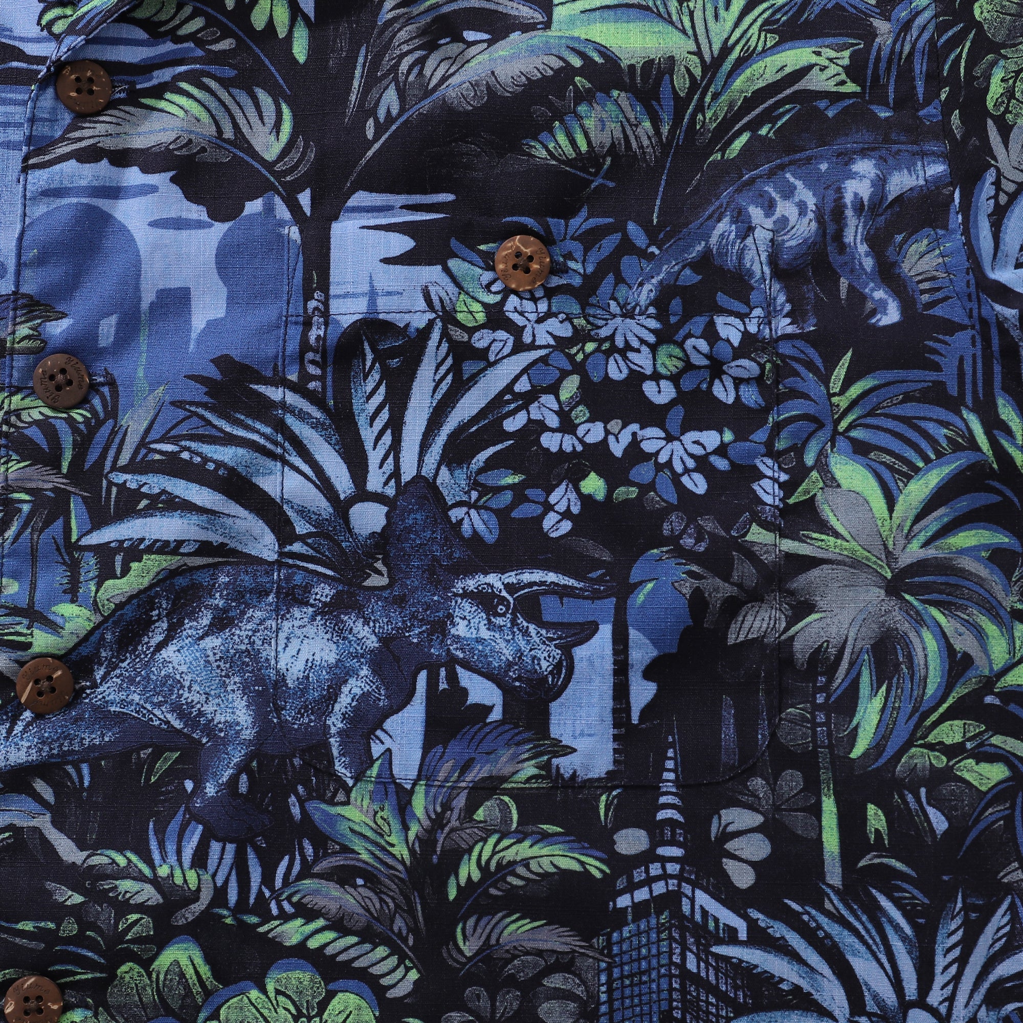 Hawaiian Shirt For Men Tropical Mirage Print Shirt Camp Collar 100% Cotton By Cigar