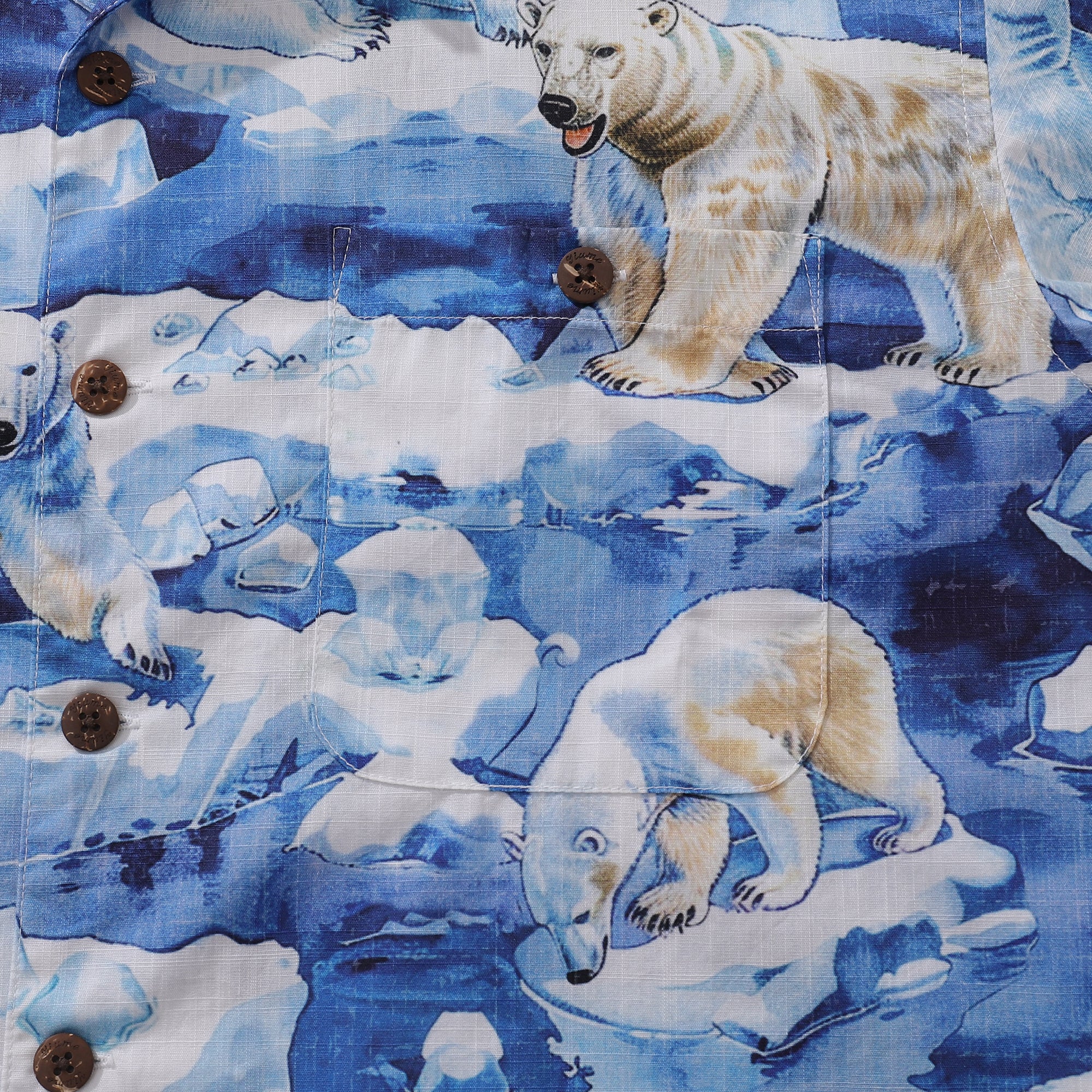 Hawaiian Shirt For Men Melting Away Print Shirt Camp Collar 100% Cotton By Sun