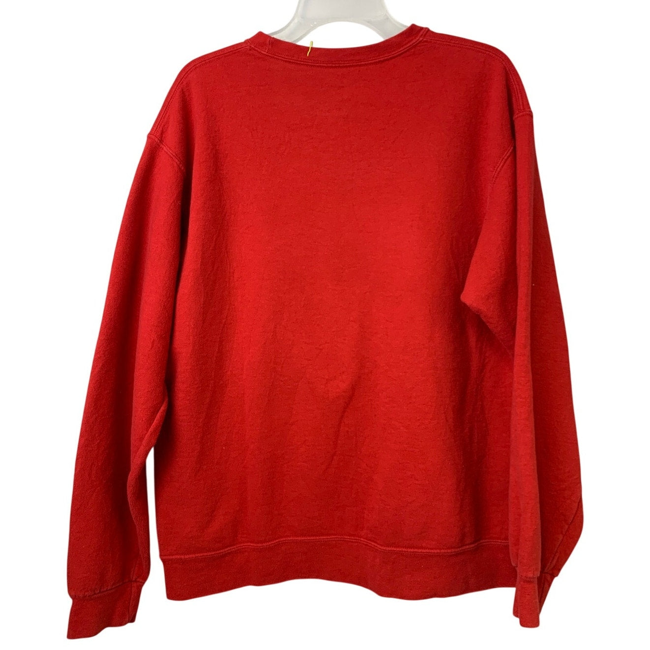 Upcycled Hand Printed Mens Large Jesus Beauty From Ashes Easter Crew Sweatshirt