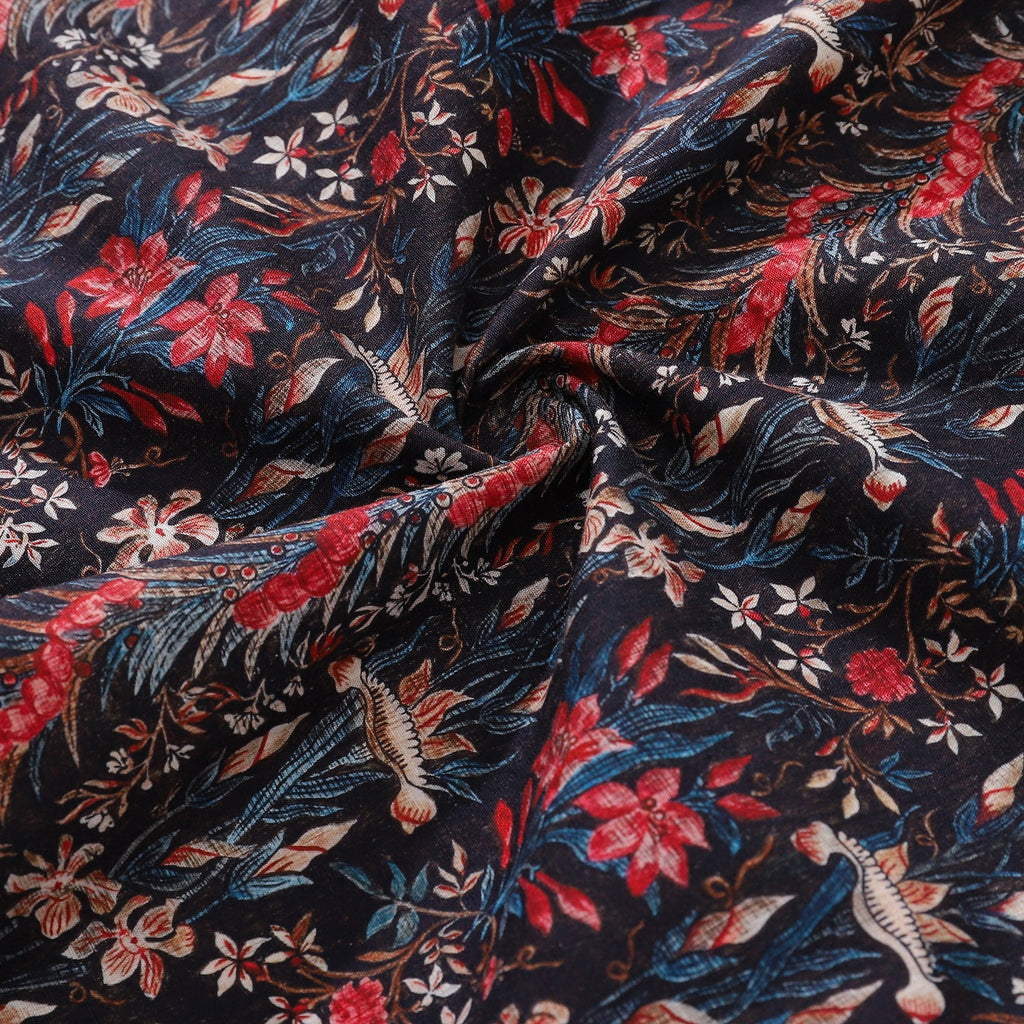Men's Hawaiian Shirt The Genus Iris Print Cotton Button-down Short Sleeve Aloha Shirt By Amy