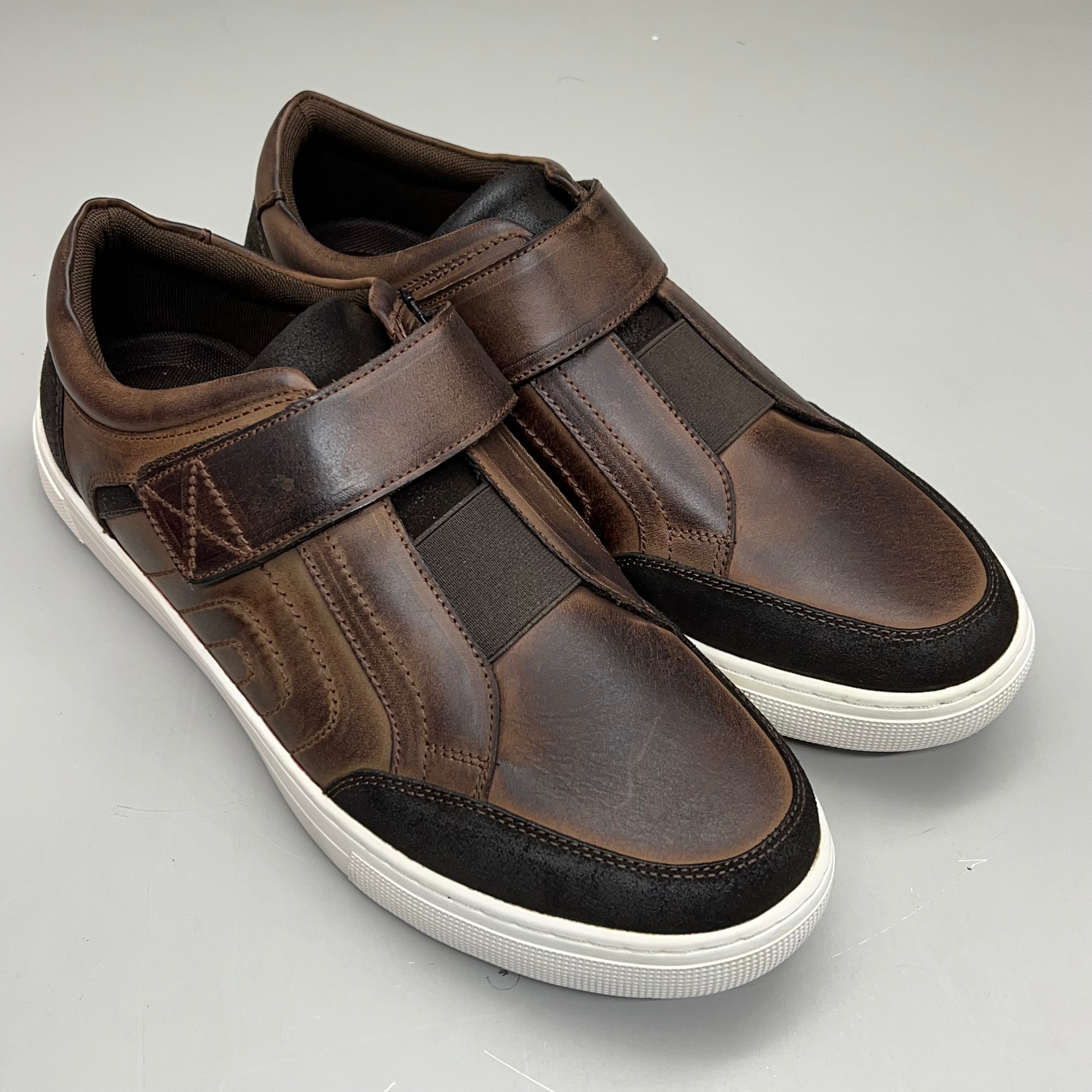 PROPET Kade Strap Sneaker Adjustable Diabetic Mens Sz 13 W(E) Chocolate MCA043L