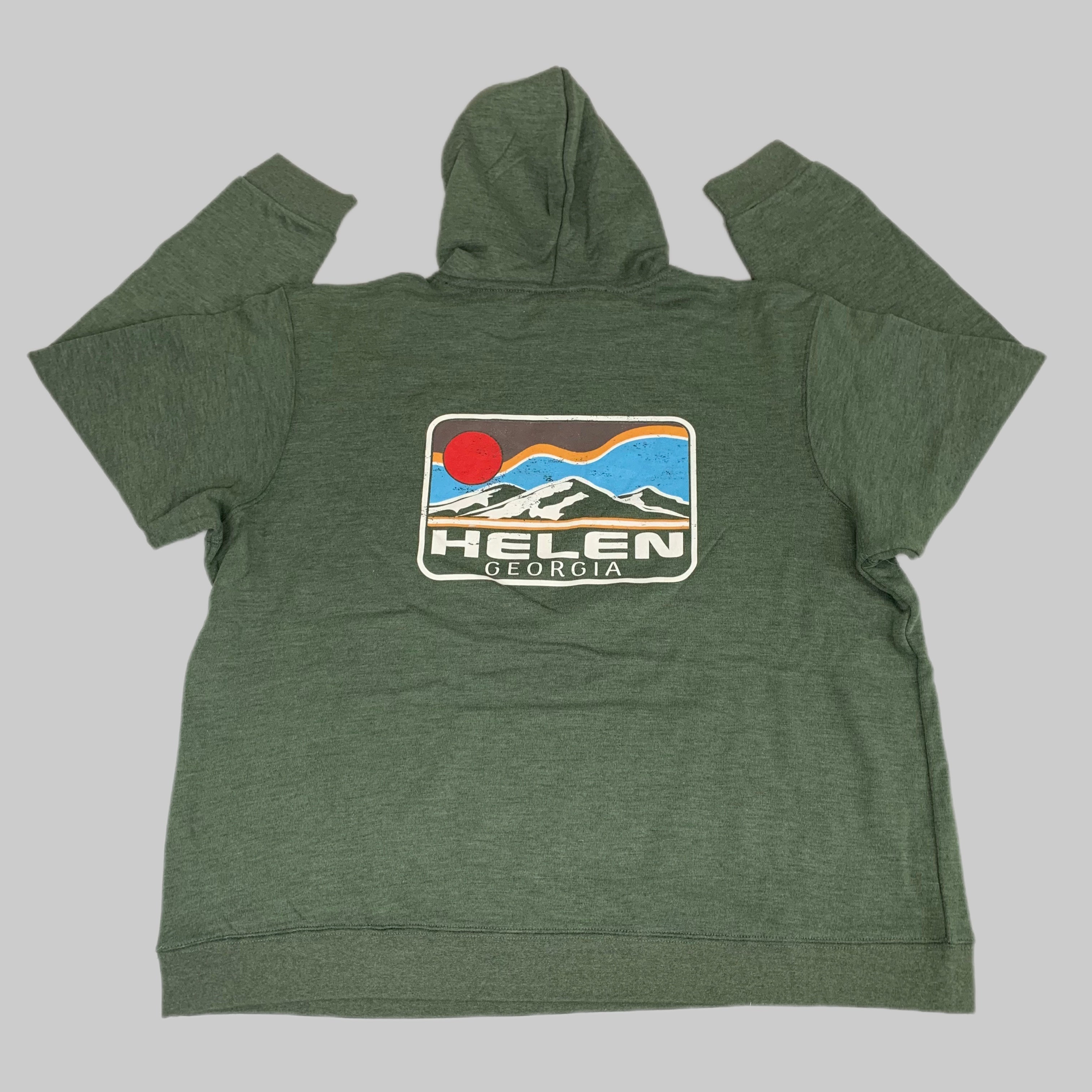 LONEROCK Helen Georgia Tie Hoodie Sz 3X-Large Green