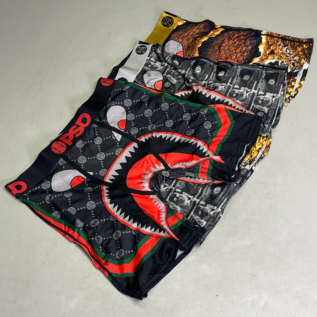 PSD (3 PACK) Warface Men's Boxer Briefs XL WF CASH RICH