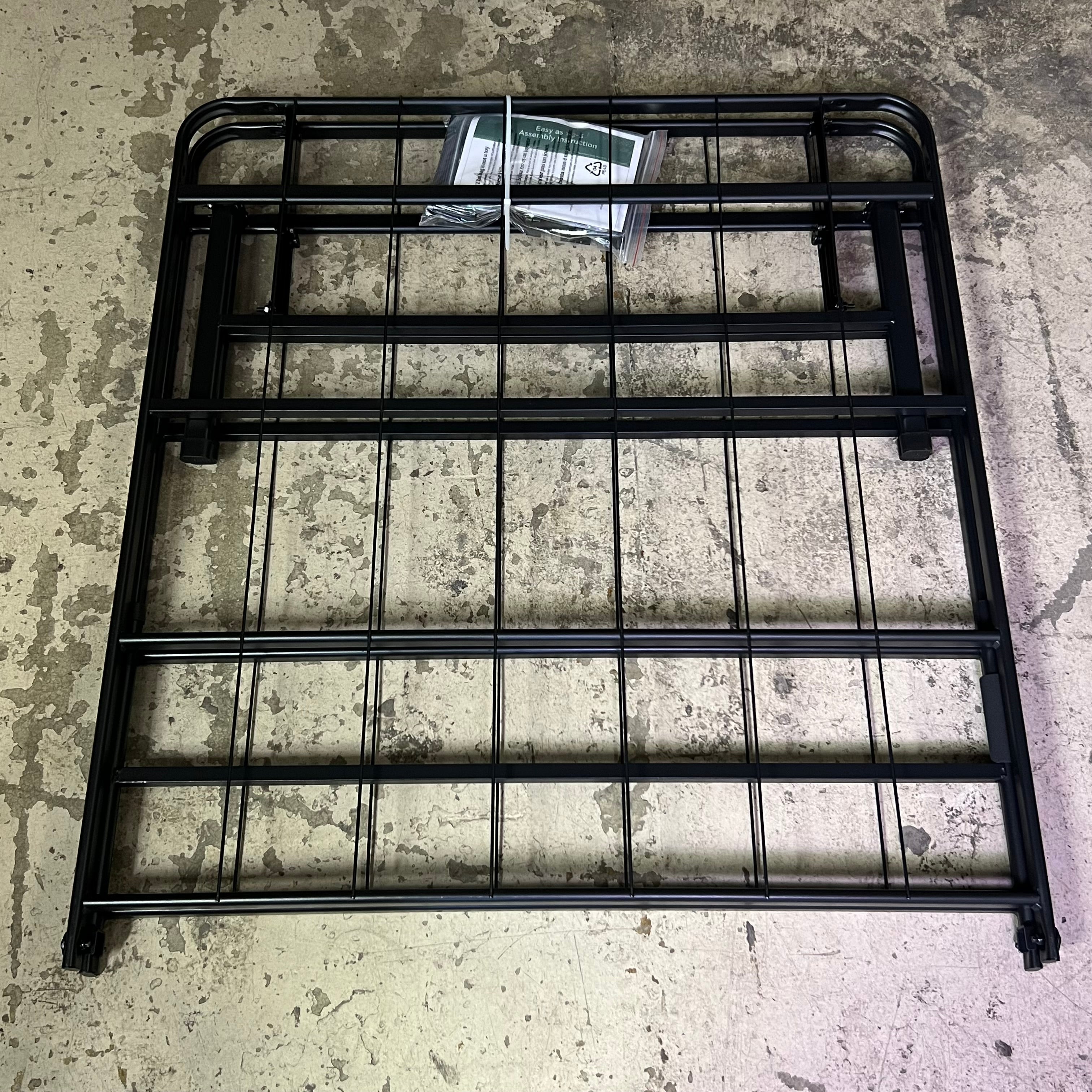 SLEEPYS Raised Metal Bed Frame Sz Twin, Black CHS32911