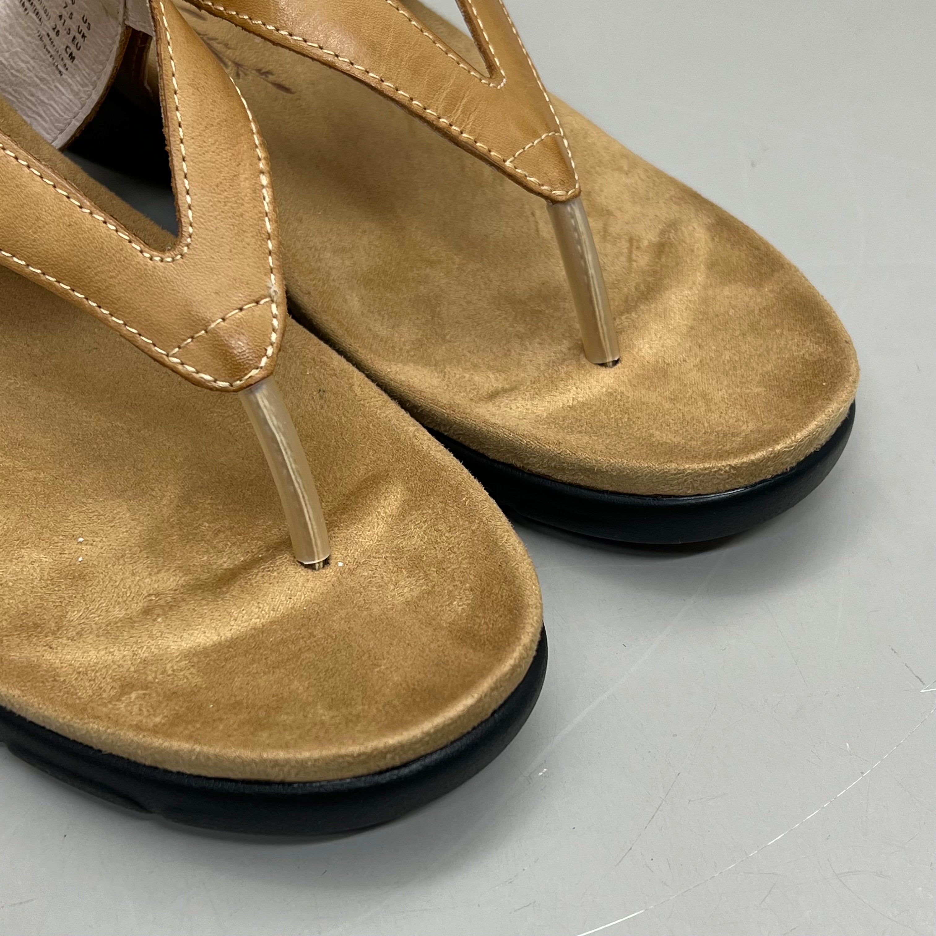 PROPET Wynzie Dressy Adjustable Flip Flop Women's Sz 10 XX(4E) Tan WSX051L