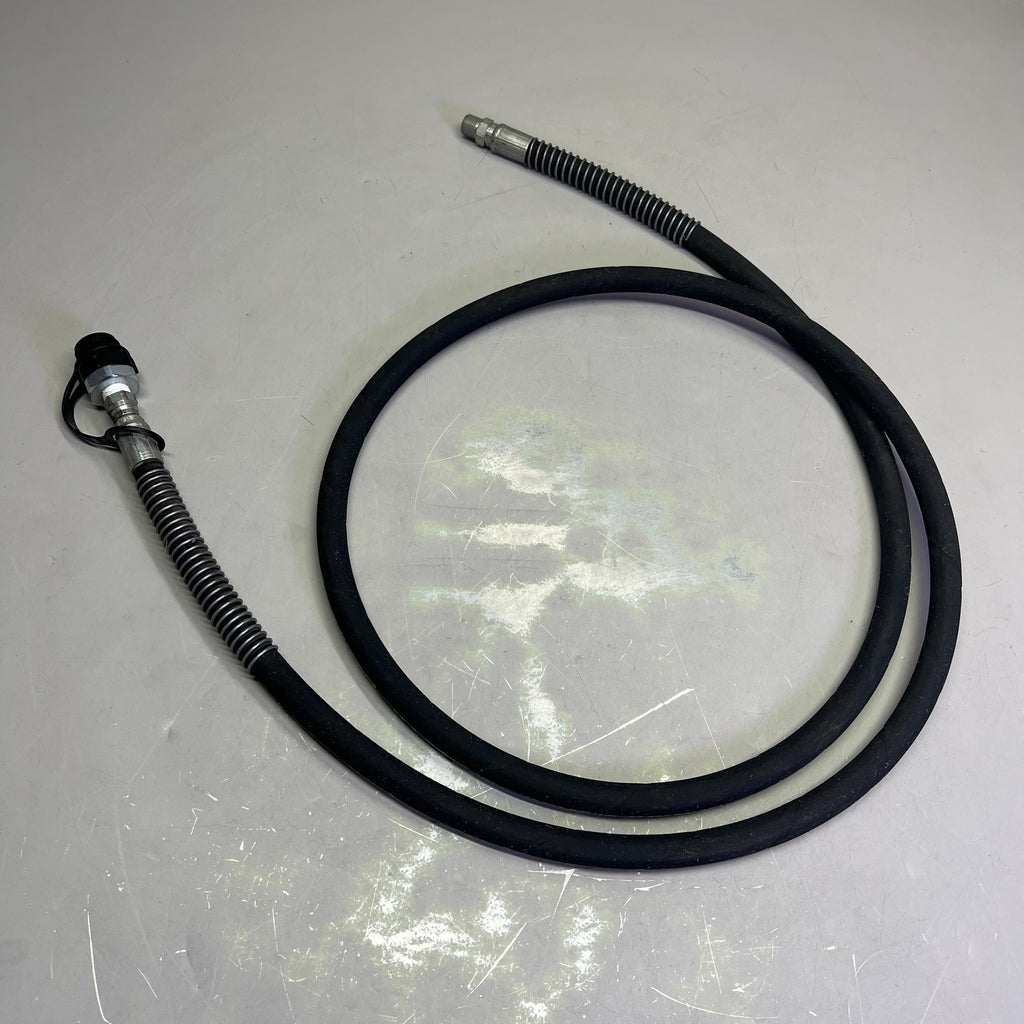 FLEXTRAL Hydraulic Jack Hose 10,000 PSI WP - 20,000 PSI BP 3/8" x 8' Black HJ-06
