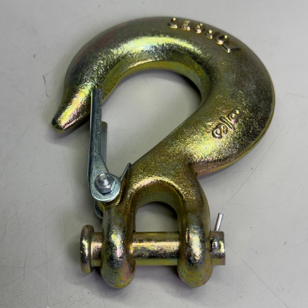 FORGED (2 PACK) HI-GEAR Clevis Slip Hooks Safety Chain for 3/8" Tow Chain, Grade 70