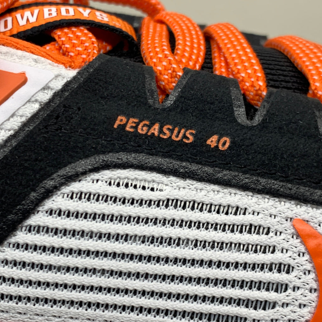 NIKE Zoom Pegasus Shoes 40 OK STATE White, Brilliant Orange & Black Men 10 & W 11.5 DZ5973-100
