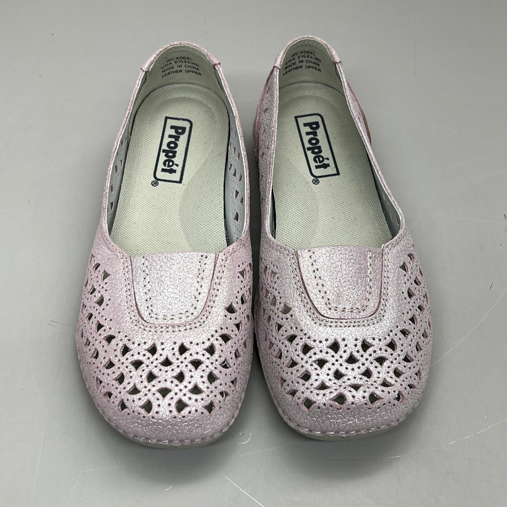 PROPET Cabrini Full Grain Leather Arch Support Women Sz 10.5 X(2E) Blush WCX064L