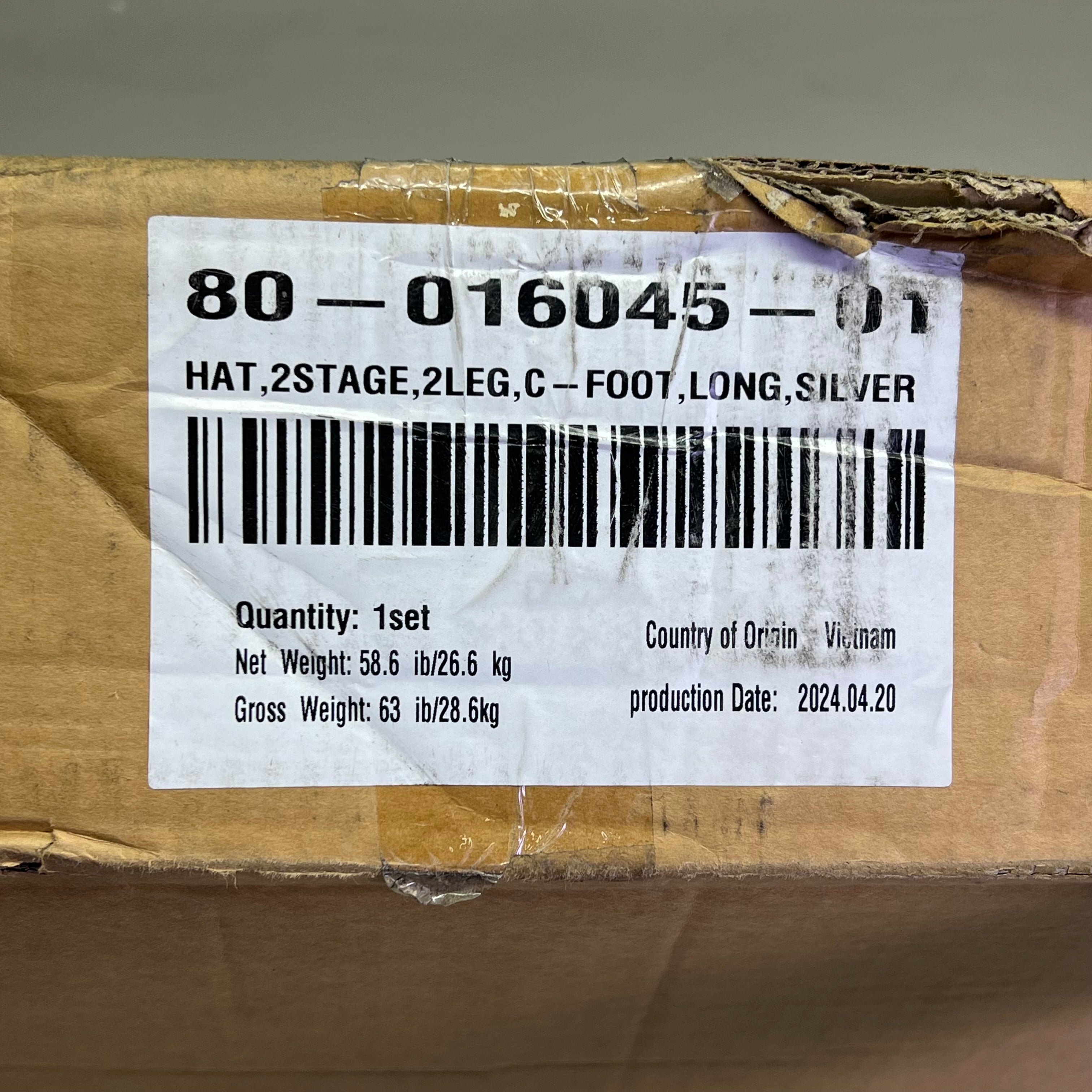 SIT ON IT Adjustable Desk Legs C-Leg Type w/ Motor (NO TABLETOP) Silver 80-016045-01