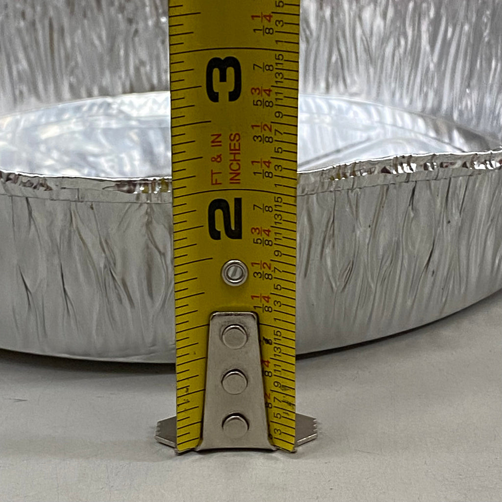 WESTERN PLASTICS (100 PACK) Aluminum Foil Baking Pan/ Container 9" Round 509-B