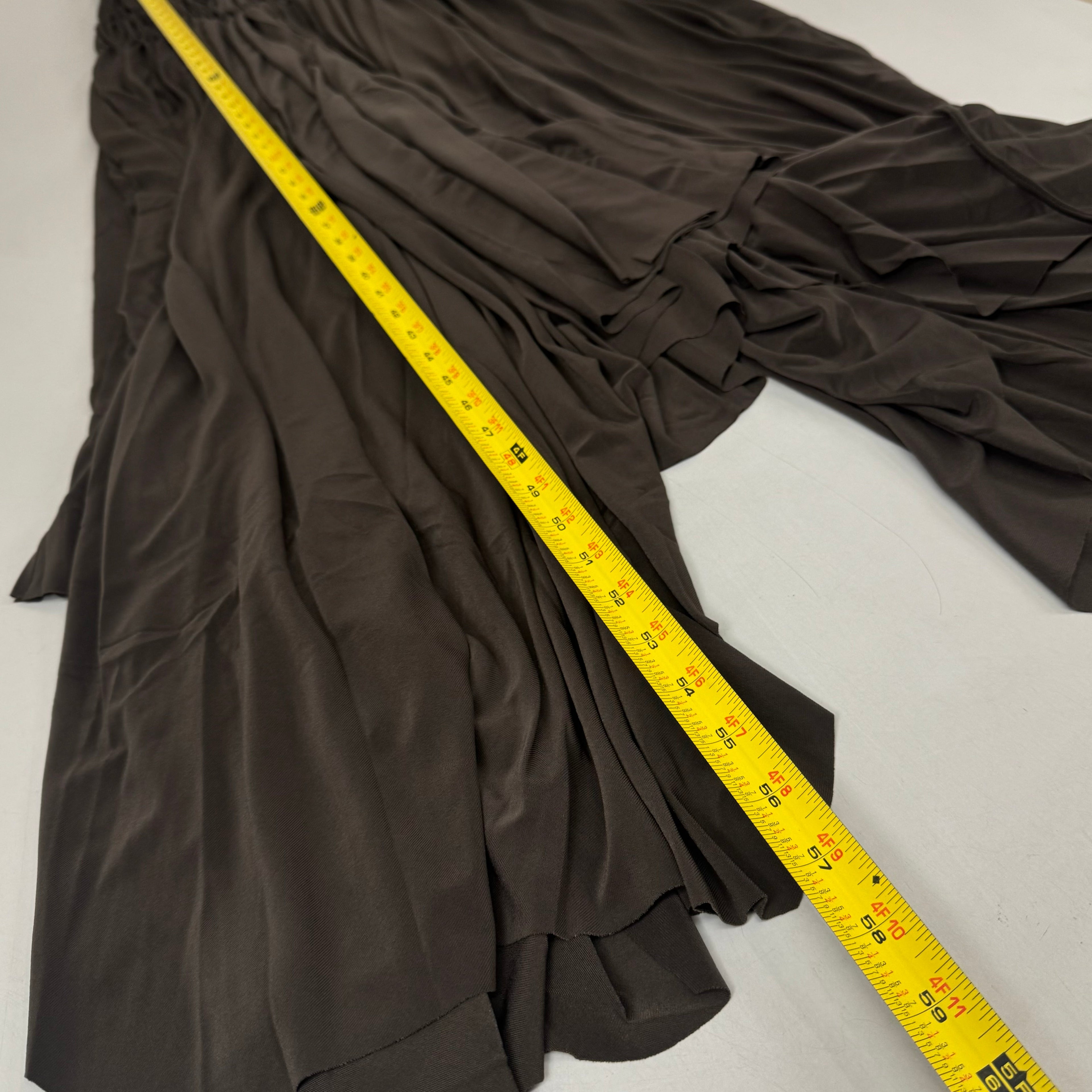 NORMA KAMALI Goddess Dress Unlined Women's Sz L/40 Chocolate KK3233PL292028