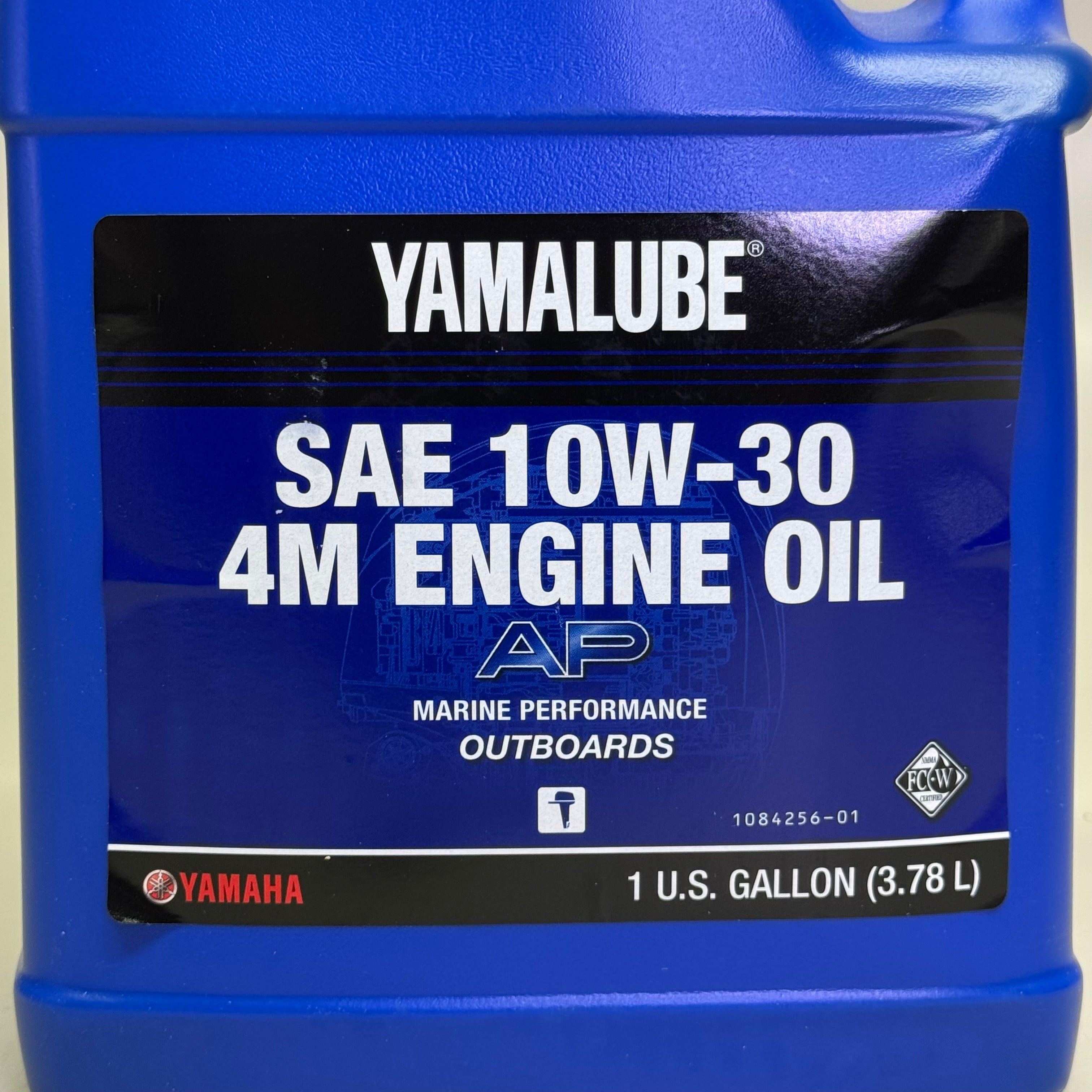 YAMALUBE SAE 10W-30 4M Engine Oil Marine Performance Outboards 1 Gal FC-04