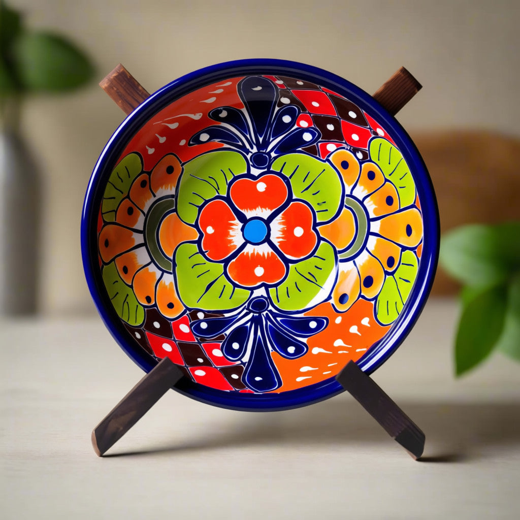 5" Colorful Talavera Bowl | Handmade Mexican Folk Dish