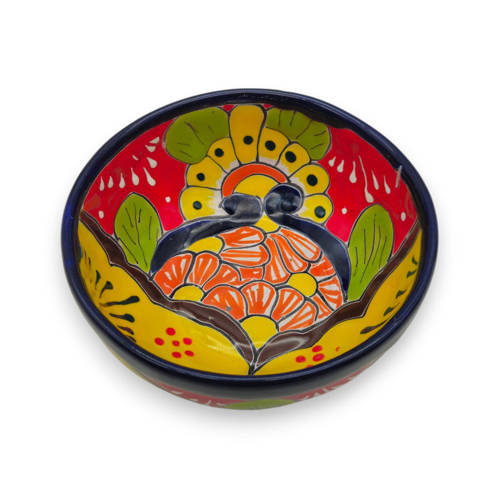 5" Colorful Talavera Bowl | Handmade Mexican Folk Dish