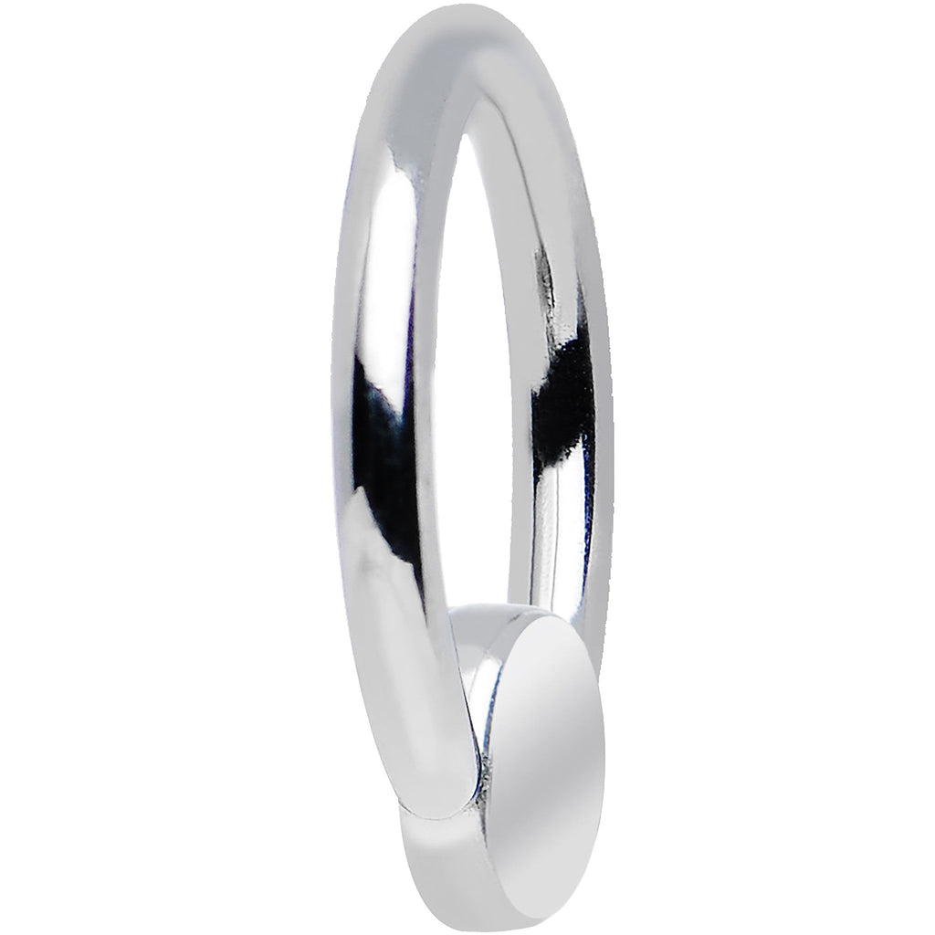 16G 5/16 BCR Steel Captive Ring 4mm Flat Disc
