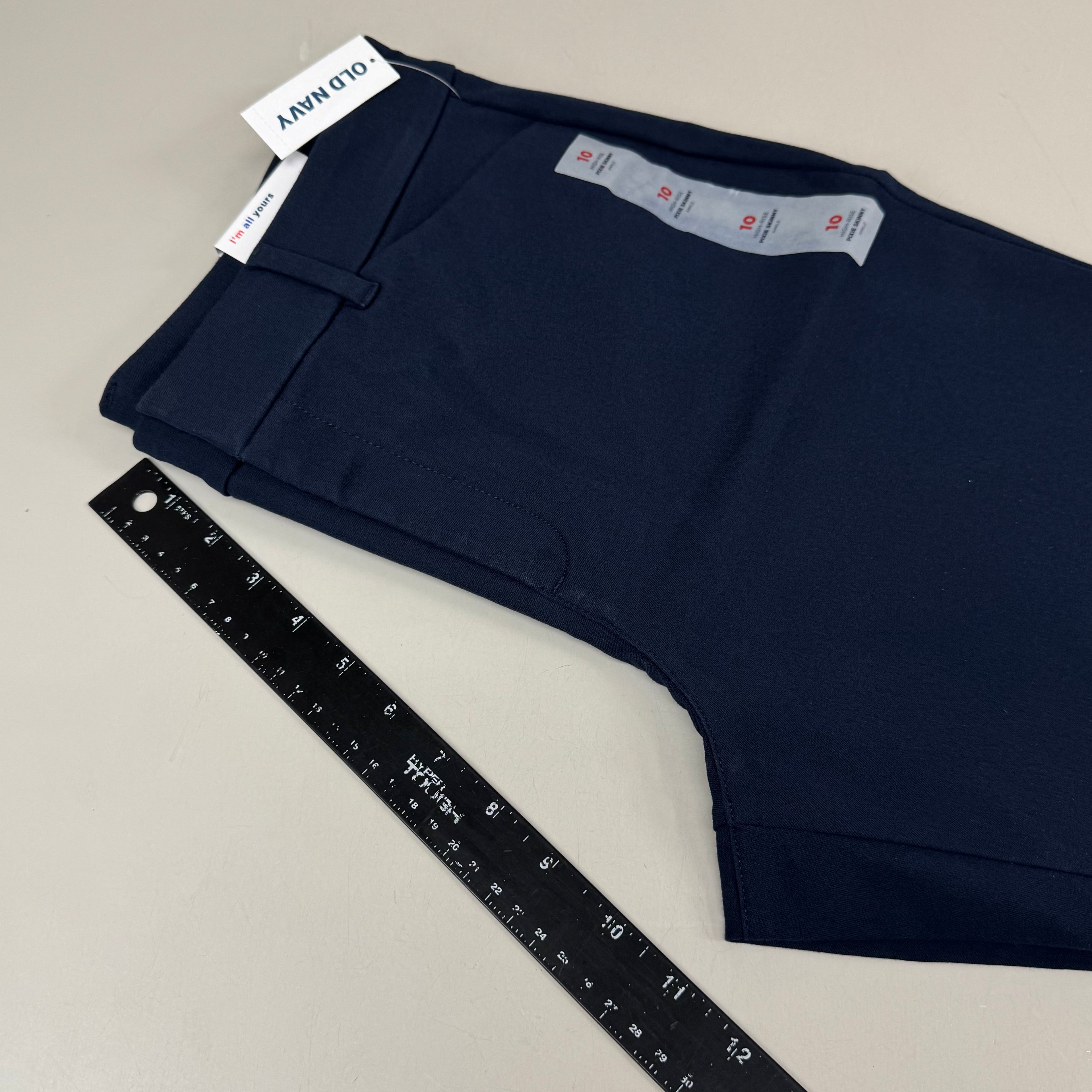 OLD NAVY High Waisted Pixie Skinny Ankle Pants Women's Sz 10 In The Navy 3139011958