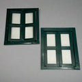 Green Plastic Window Frame Sz 13.5"W x 16"H 71-5004