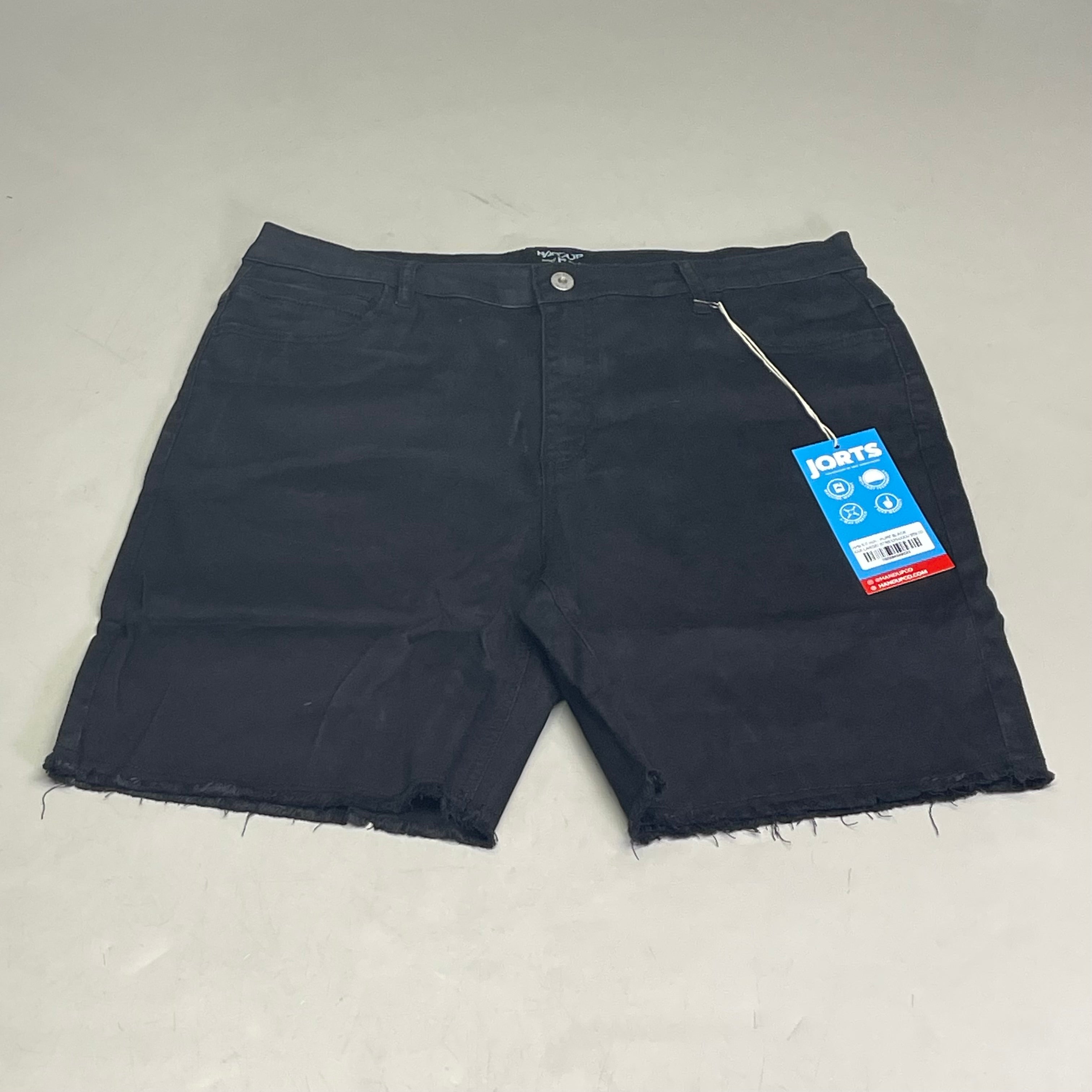 HANDUP APPAREL Jorts 5.5" XXXL Men's Pure Black STRE3254XXX