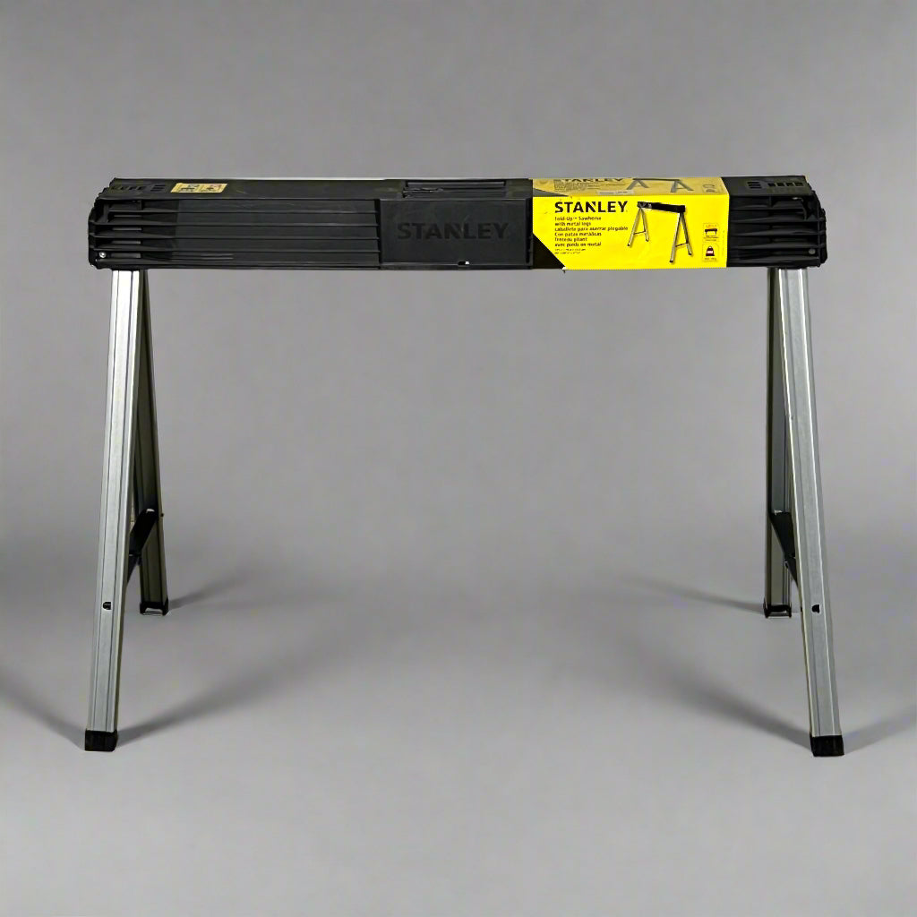 STANLEY Foldup Sawhorse W/ Metal Legs 40" L x 30.5" H ,STST11151 Black & Yellow