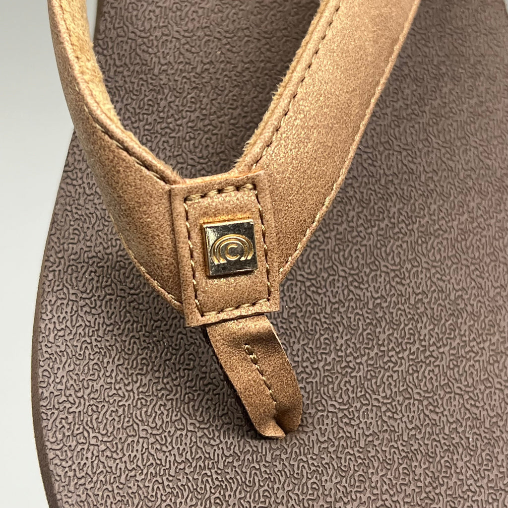 COBIAN Skinny Bounce Comfortable Synthetic Strap Women's Sz 10 Tan SKI25-230-10