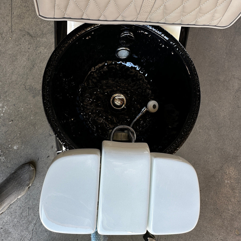 SNE Dolphin Pedicure Spa Tub Light Grey 2024 model SNE 201 W/ Rolling Chair